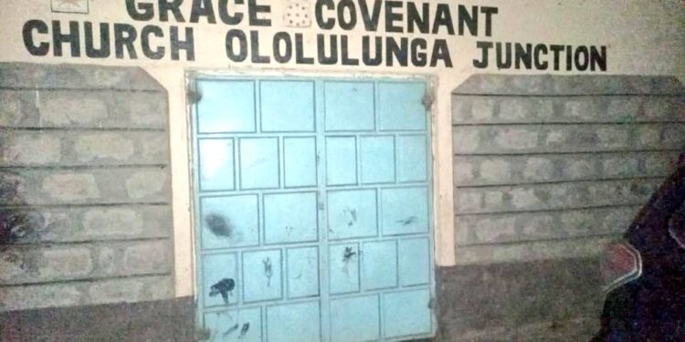 A photo of the Grace Covenant Church where the fertilizers was stored. PHOTO/ DCI.