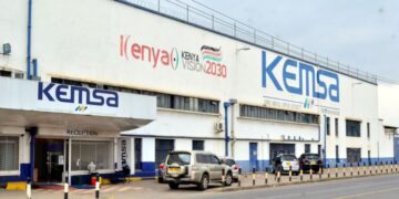 KEMSA Warehouse in Nairobi.