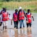 Kenya Red Cross officials in nationwide flood response, our team in Bala, Homa Bay in December 2023.. LANDSLIDE