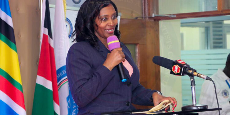 The principal secretary for public health, Mary Muthoni.