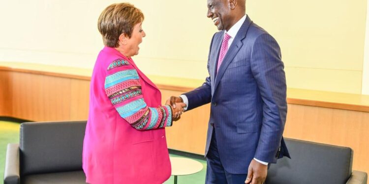 President Ruto meets the Managing Director of the IMF, Kristalina Georgieva
