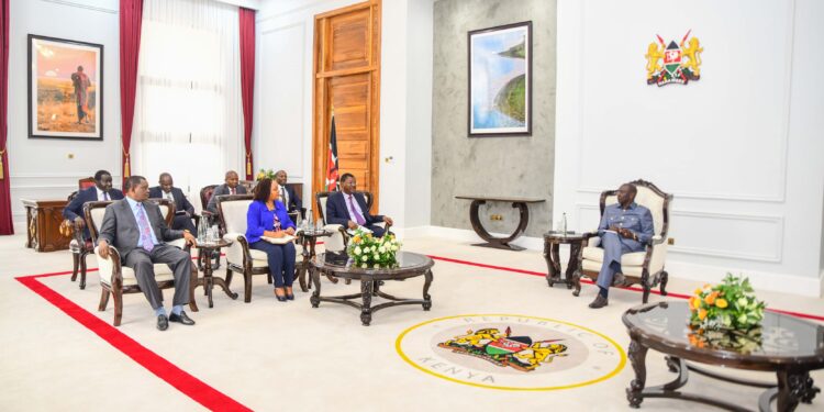 President William Ruto chairs the meeting between the leaders of the executive, judiciary and legislature at State House