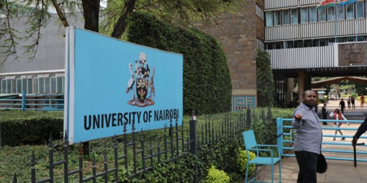 A file photo taken inside the University of Nairobi (UoN) photo/Courtesy.