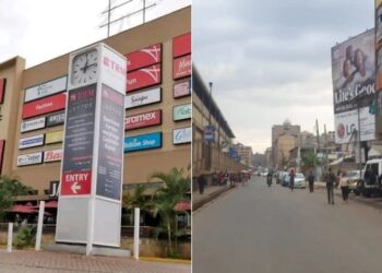 A photo collage of Thika Road Mall and a photo of TRM Drive.