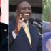 A photo collage of President William Ruto (center), Sports CS Ababu Namwamba (left) and Suna East MP Junet Mohamed.