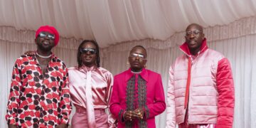 Sauti Sol Band in Group Photo
