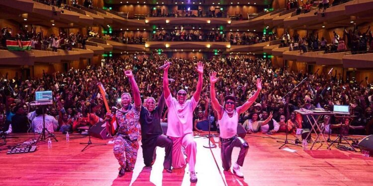 Sauti Sol performing live in East Africa. 