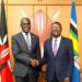 National Assembly Speaker Moses Wetang'ula with Nairobi Governor Johnson Sakaja during the meeting to secure the Parliament Houses. PHOTO/Parliament.