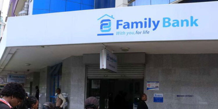 A photo of a Family Bank branch in Kenya.