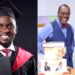 A photo of Kaizer Obed during his graduation and a photo of the PR practitioner and Citizen TV news anchor Jeff Koinange in a past meeting.