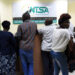 Customers seeking services at NTSA offices. PHOTO/EACC