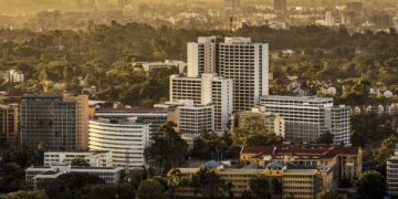A view of Nairobi City.