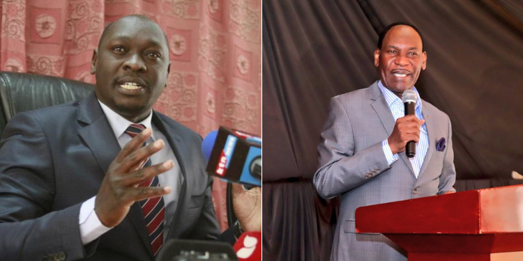A collage photo of Kenya Copyrights Board Chair Joshua Kutuny and MCSK CEO Ezekiel Mutua. PHOTO/ Courtesy