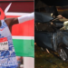 A photo collage of Kelvin Kpitum and the remains of his car after the accident. PHOTO/Courtesy.