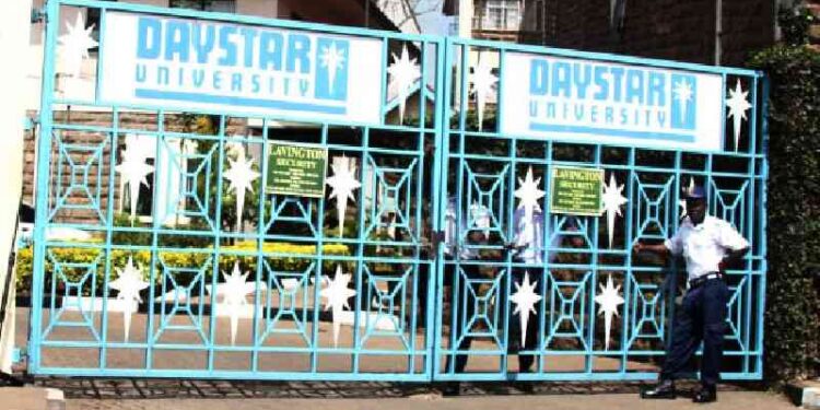 A photo of Daystar University main gate. photo/courtesy