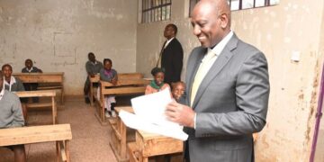 President William Ruto in a past examination exercise.