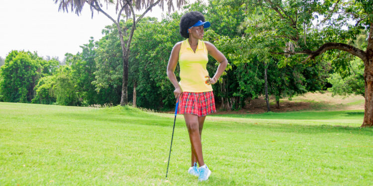 Akothee playing golf on March 13, 2024. PHOTO/ Akothee FB.