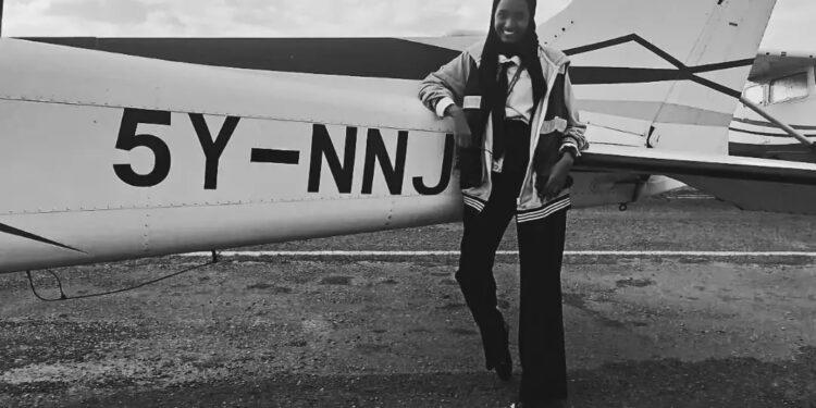 Mariam Omar, Ninety Nines Flying School student who was killed in the plane collision. PHOTO/Ninety Nines Flying School FB.