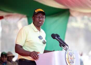 President William Ruto presides over the 2024 Safari Rally awards ceremony in Naivasha on March 31, 2024. PHOTO/NMG.