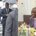 President William Ruto walks on the streets of New York and a photo of the President in one of the meetings held during the visist.