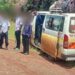 A photo showing the 14-seater matatu after police intercepted it on March 30, 2024 in Meru County. photo/NTSA