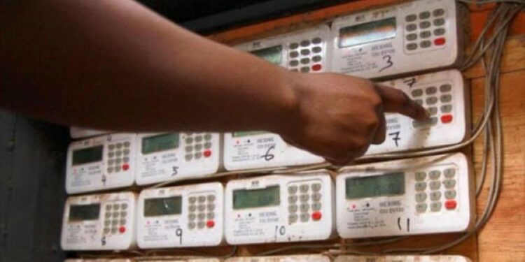 Kenya power meters mounted on a building's wall. PHOTO/Courtesy.