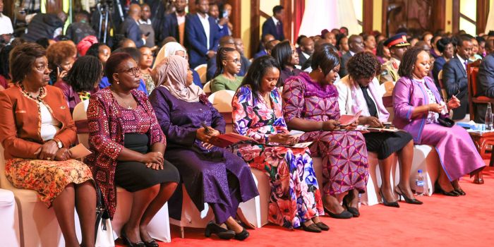 Ruto and female governors during G7 launch