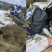 A photo collage of the remains of the Ninety Nines Flying School plane that collided with Safarilink passenger plane. PHOTO/Courtesy.
