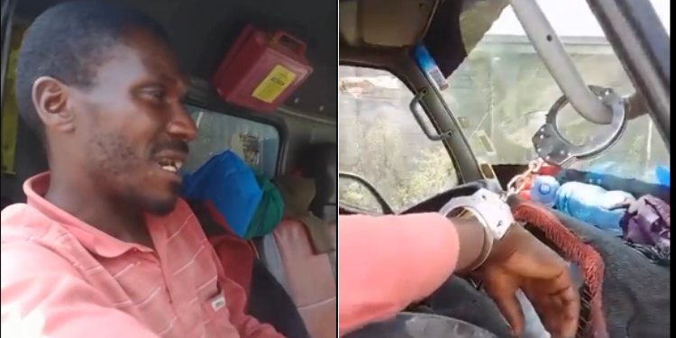 Eric Omondi Offers to Help Driver Handcuffed Inside Lorry