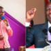 A collage photo of National Assembly Minority Leader Opiyo Wandayi and President William Ruto.