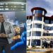 A photo collage of TV 47's Wabe XP host Willis Raburu and a photo of Standard Group's headquarters in Nairobi.