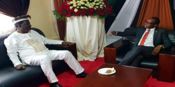Former Prime Minister Raila Odinga and Sila Jakakimba in a past meeting.
