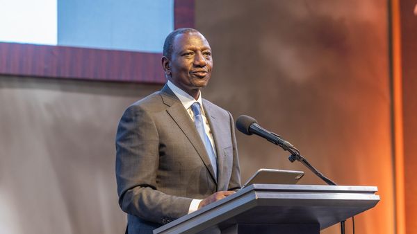 President William Ruto speaking during the official opening of the JW Marriott Nairobi on March 26, 2024. PHOTO/PCS. He promised nurses foreign jobs, traders