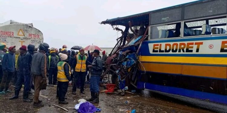 Deaths Reported as Eldoret Express Bus Rams into a Tanker
