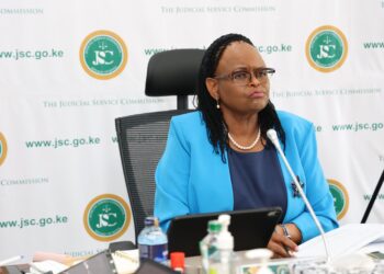Chief Justice Martha Koome during the ongoing interview of Judges of the High Court on April 3, 2024. PHOTO/JSC
