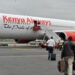 An image of passengers boarding a Kenya Airways plane. PHOTO/ KQ