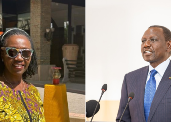 A photo collage of President William Ruto and NARC Kenya party leader Martha Karua. PHOTO/Courtesy.
