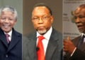 Former South Africa Presidents from left; Nelson Mandela, Kgalema Petrus Motlanthe and Thambo Mbeki. PHOTO/Courtesy.