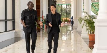 President William Ruto and Peng Xiao CEO of G42 at State House, Nairobi.