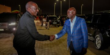 President William Ruto and DP Rigathi Gachagua on Sunday night, May 19, 2024. PHOTO/DPCS.