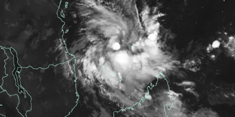 A tracker of the Tropical Cyclone Hidaya. PHOTO/Met Office Storms