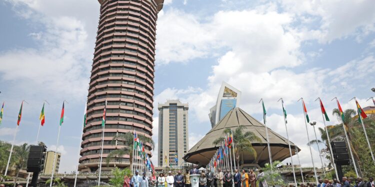 President William Ruto leads African Presidents in the Africa Declaration at KICC Courtyard in September 2023.PHOTOCourtesy
