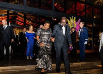 President Ruto and Rachel at state dinner. Photo/Courtesy