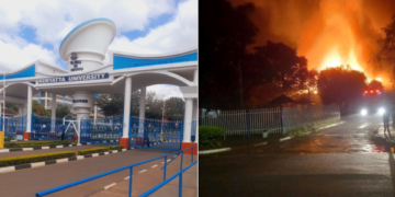 Kenyatta University Fire: Huge Fire Burns Down KU Library