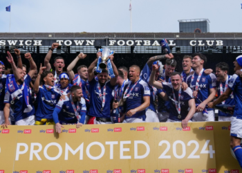 Ipswich Town Fc celebrating their promotion to English Premier League. PHOTO/SKY Bet