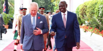 King Charles II with President William Ruto during his visit to Kenya in October 2023. PHOTO/ PCS