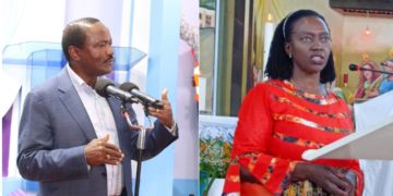 A photo collage of Azimio leaedrs Martha Karua and Kalonzo Musyoka.PHOTO/Wiper X.