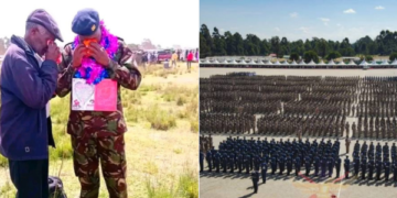 Moment KDF Son & Father Shed Tears During Pass-Out Ceremony