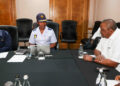 Uhuru Kenyatta meeting South Africa police. PHOTO/ office of 4th president