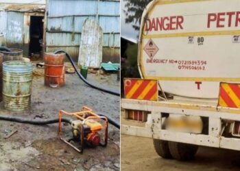 DCI Unearths Open Air Fuel Syphoning Business in Nairobi